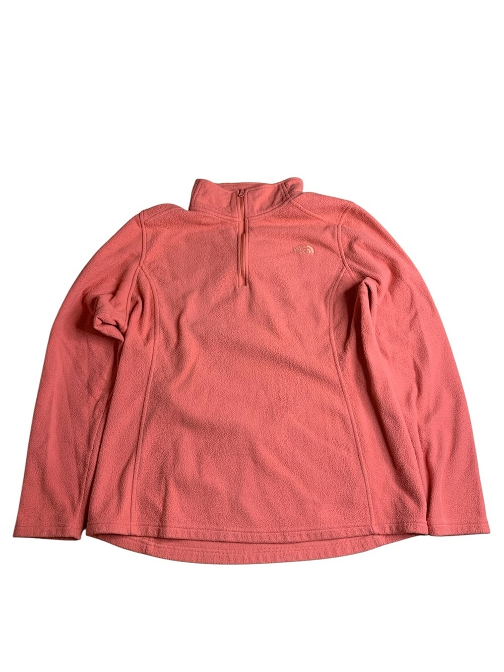 The North Face Women's TKA Glacier 1/4 Zip Fleece - Coral Pink - Size XL